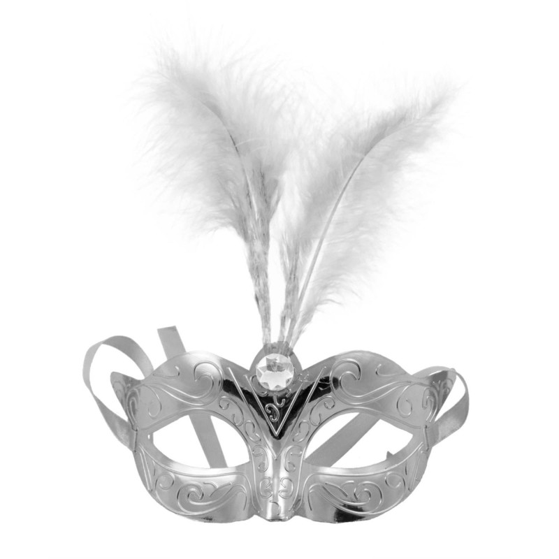 Maska-Venetian Mask Silver